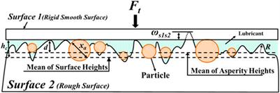 Investigation of lubricant viscosity and third-particle contribution to contact behavior in dry and lubricated three-body contact conditions